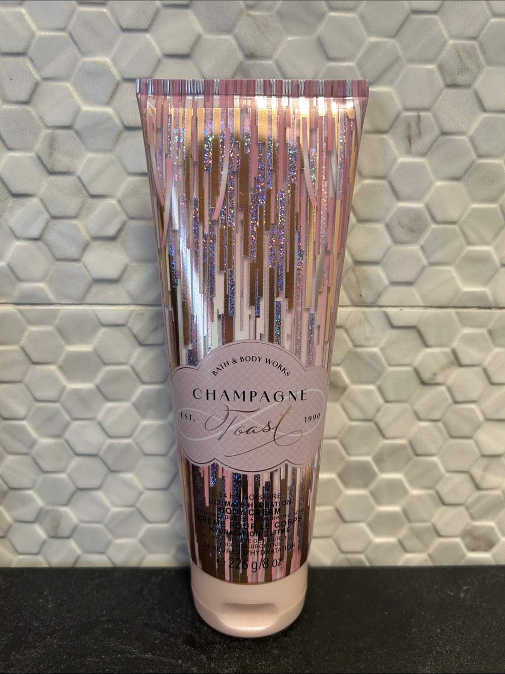 NEW 🆕 Bath & Body Works Champagne Toast Body Cream - Rose Gold & Pink